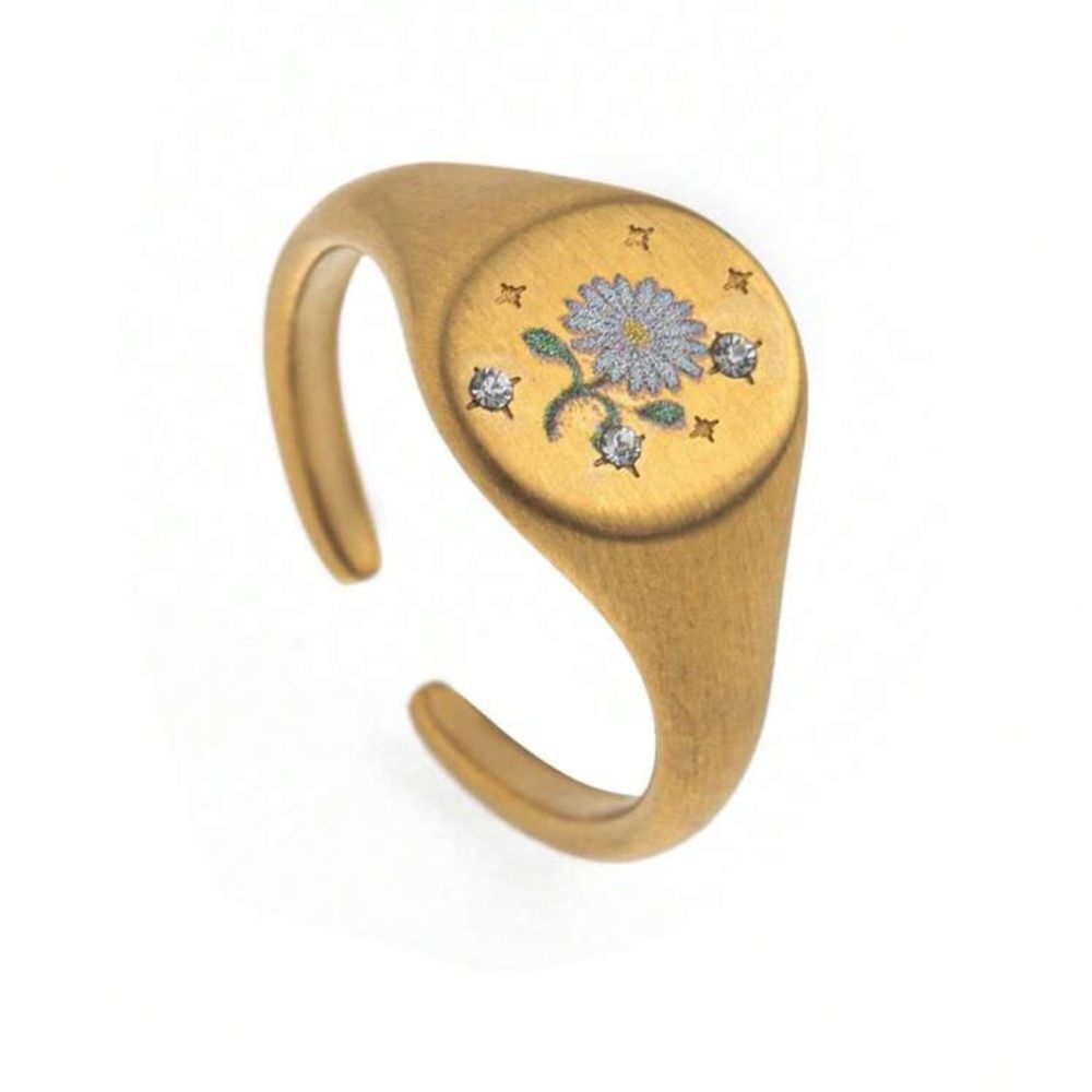 Gold daisy Ring N1258
